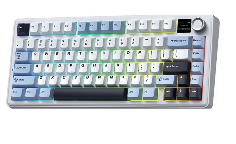 Bàn phím cơ AULA F75 MAX Glacier Blue Reaper switch