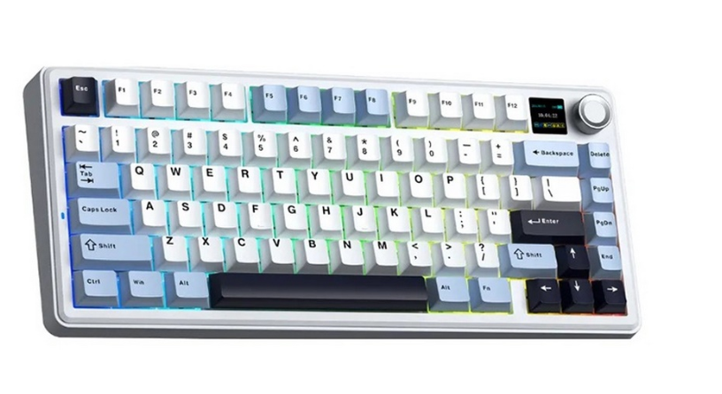 Bàn phím cơ AULA F75 MAX Glacier Blue Reaper switch
