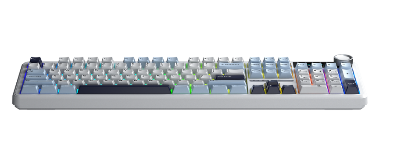 Bàn phím cơ AULA F108 Pro Glacier Blue Reaper switch