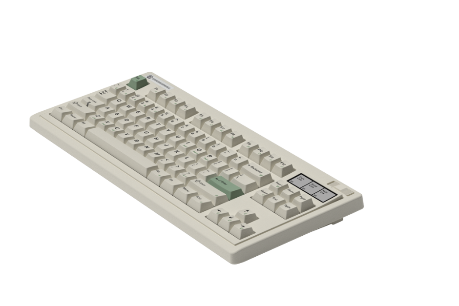 Bàn phím cơ FL-Esports OG87 Classic White 3 Mode Kailh Ice Silver switch