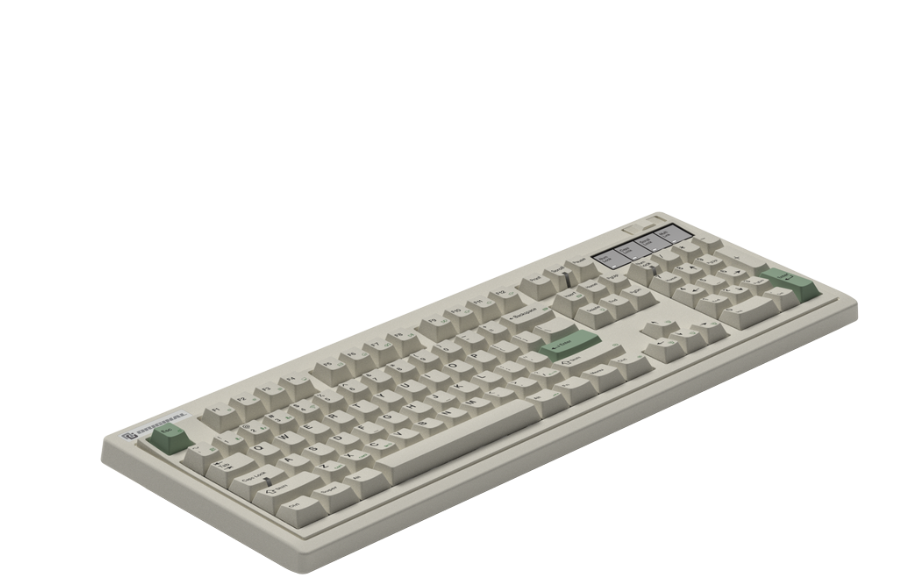 Bàn phím cơ FL-Esports OG104 Classic White 3 Mode Kailh Ice Silver switch