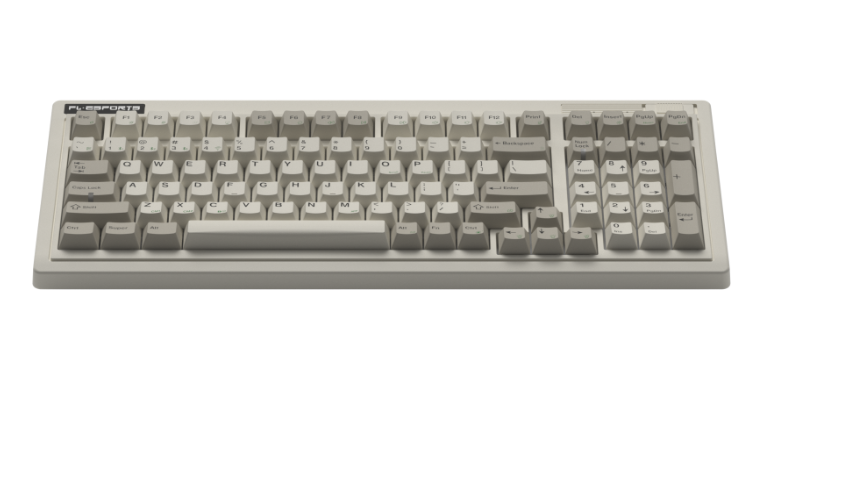 Bàn phím cơ FL-Esports OG98 White Grey 3 Mode Kailh Cool Mint V2 switch