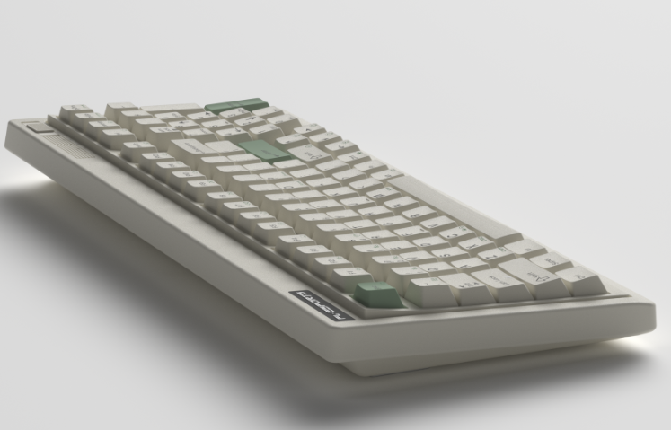 Bàn phím cơ FL-Esports OG98 White Green 3 Mode Kailh Cool Mint V2 switch