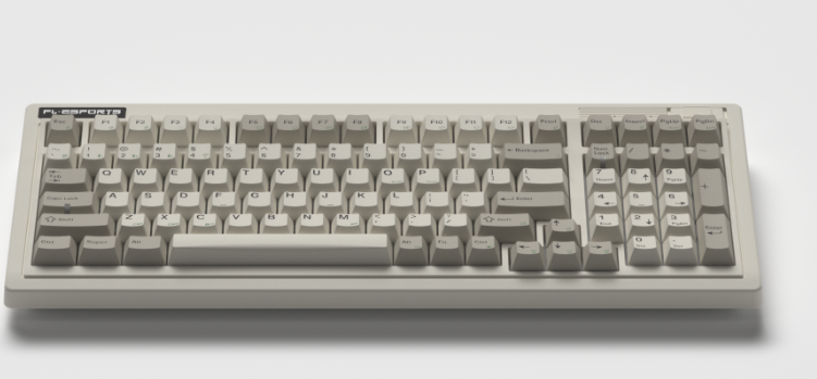 Bàn phím cơ FL-Esports OG98 White Grey 3 Mode Kailh Ice Silver switch