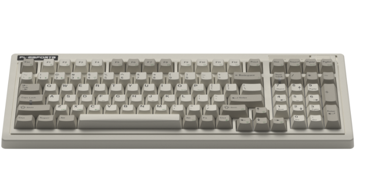 Bàn phím cơ FL-Esports OG98 White Grey 3 Mode Kailh Ice Silver switch