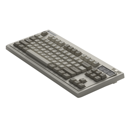 Bàn phím cơ FL-Esports OG87 Retro Grey 3 Mode Kailh Ice Silver switch