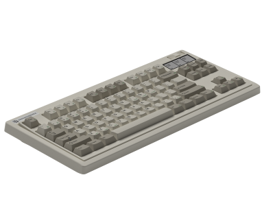 Bàn phím cơ FL-Esports OG87 Retro Grey 3 Mode Kailh Ice Silver switch