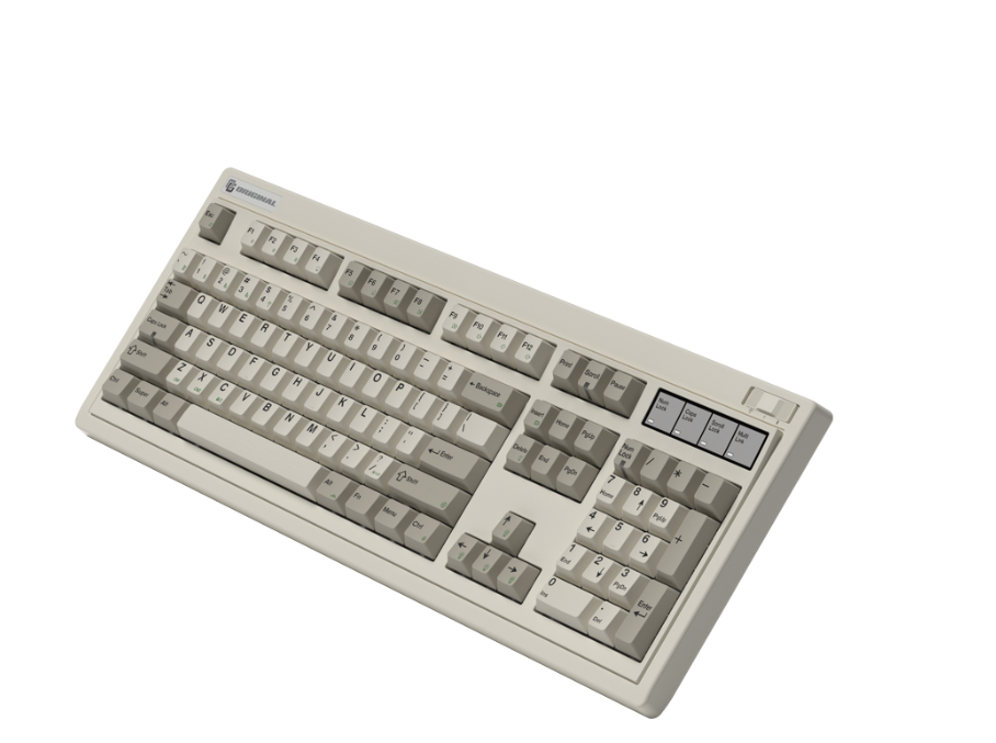 Bàn phím cơ FL-Esports OG104 Retro Grey 3 Mode Kailh Cool Mint V2 switch