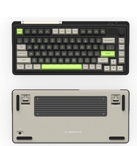 Bàn phím cơ FL-Esports CMK75 SAM Desert Grey FLCMMK Ice Pink switch
