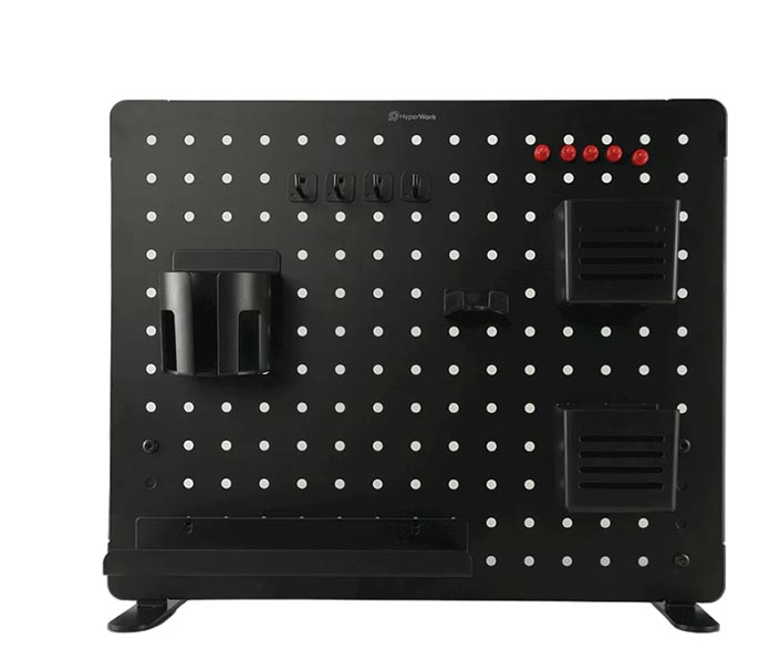 Bảng treo đồ Pegboard HyperWork PG-02 Black ( Kẹp Bàn)