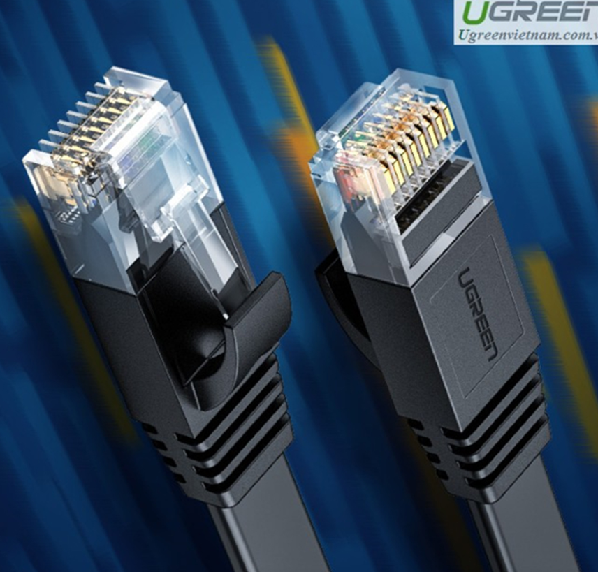 Cáp dữ liệu dạng dẹt nối mạng CAT6 truyền dữ liệu giữa các máy tính dài 0,5M Ugreen ( 50172)