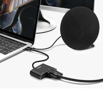 Cáp chuyển đổi USB 3.0 sang HDMI+VGA 1080/60Hz Ugreen (20518)