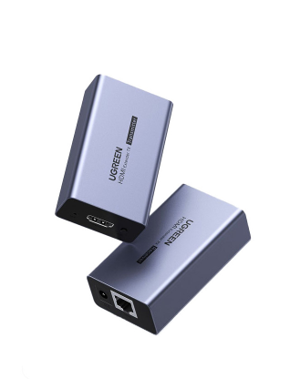 Bộ chuyển đổi HDMI qua cáp mạng Cat5e,6 (70m) hỗ trợ 1080p Ugreen (20519)