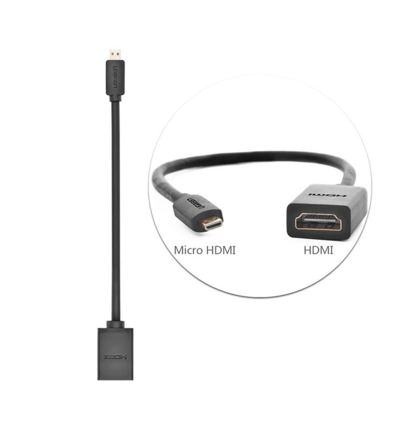 Cáp chuyển đổi mirco HDMI to HDMI âm chính hãng Ugreen 20134