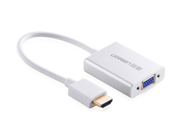 Cáp chuyển đổi Ugreen HDMI To VGA + Audio (40212)