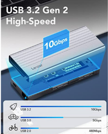 Thiết bị đựng ổ cứng SSD BOX NVME LEXAR LPAE10N-RNBNG