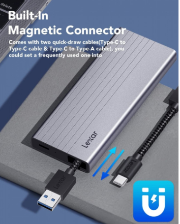 Thiết bị đựng ổ cứng SSD BOX NVME LEXAR LPAE10N-RNBNG