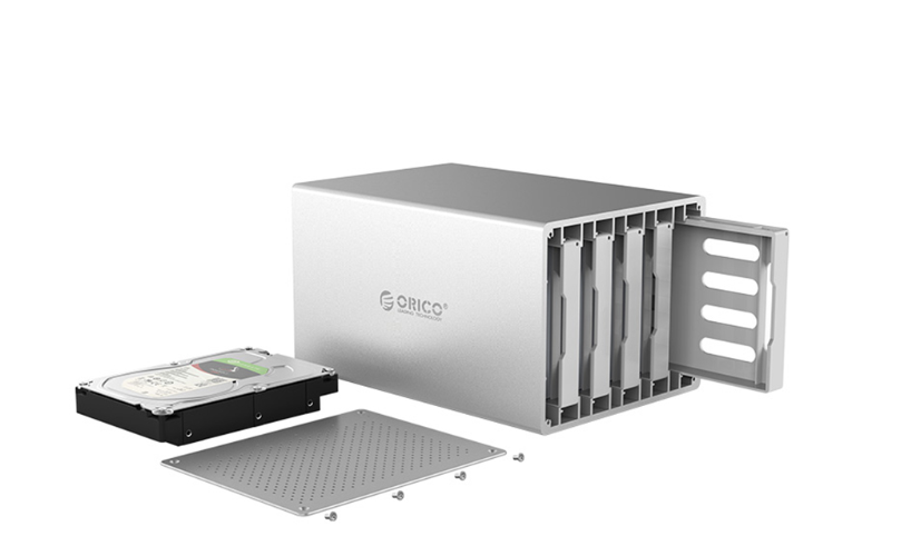Hộp ổ cứng ORICO 3.5 inch 5 khe cắm SATA 3 USB 3.0 Type B - WS500U3