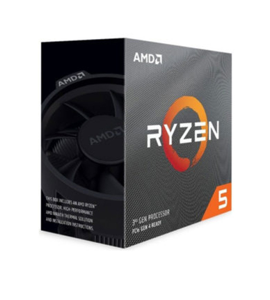 CPU AMD Ryzen 5 3400G, with Wraith Spire cooler/ 3.7 GHz (4.2 GHz with boost) / 6MB / 4 cores 8 threads / Radeon Vega 11 / 65W / Socket AM4