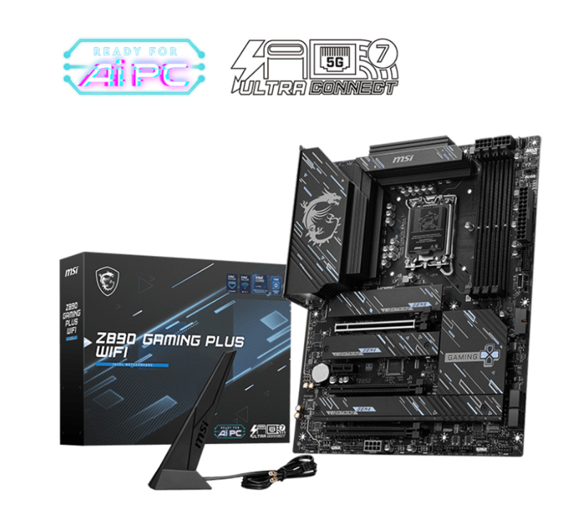 Mainboard MSI Z890 GAMING PLUS WIFI DDR5 (Wifi+Bluetooth+Thunderbolt 4)
