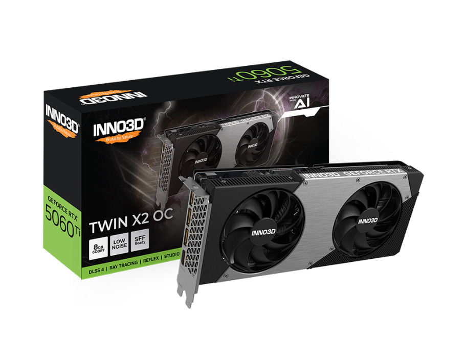 VGA INNO3D GeForce RTX 5060 Ti Twin X2 OC 8GB GDDR7