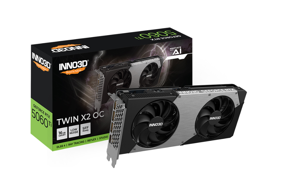 VGA INNO3D GeForce RTX 5060 Ti Twin X2 OC 16GB GDDR7