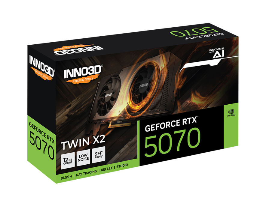 VGA Inno3D Geforce RTX 5070 TWIN X2 12GB GDDR7