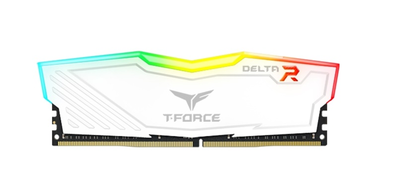 Ram TEAMGROUP T-Force DELTA RGB 8GB (1x8GB) DDR4 3200MHz (Trắng)