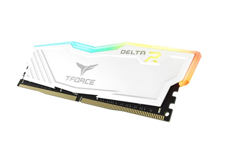 Ram TEAMGROUP T-Force DELTA RGB 8GB (1x8GB) DDR4 3200MHz (Trắng)