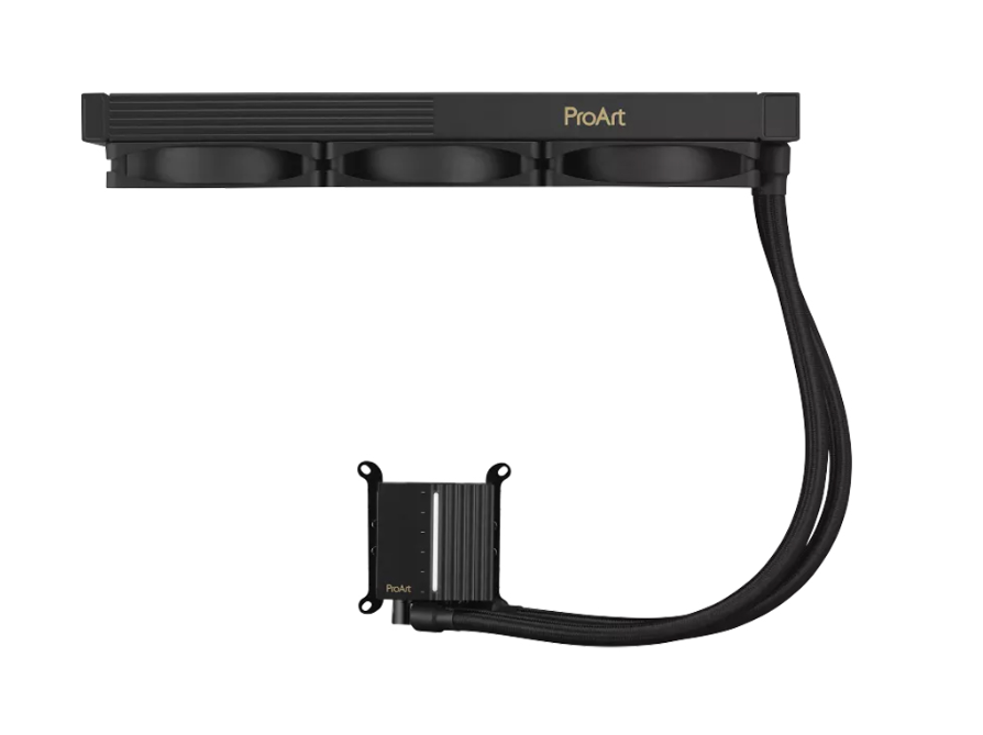 Tản nhiệt nước AIO ASUS ProArt LC 360 (3 quạt Noctua 120mm, đồng hồ đo nhiệt độ và tốc độ quạt trên nắp máy bơm)