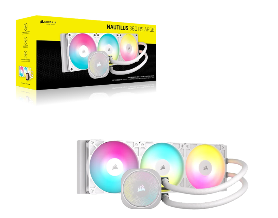 Tản Nhiệt Nước Corsair NAUTILUS 360 ARGB White
