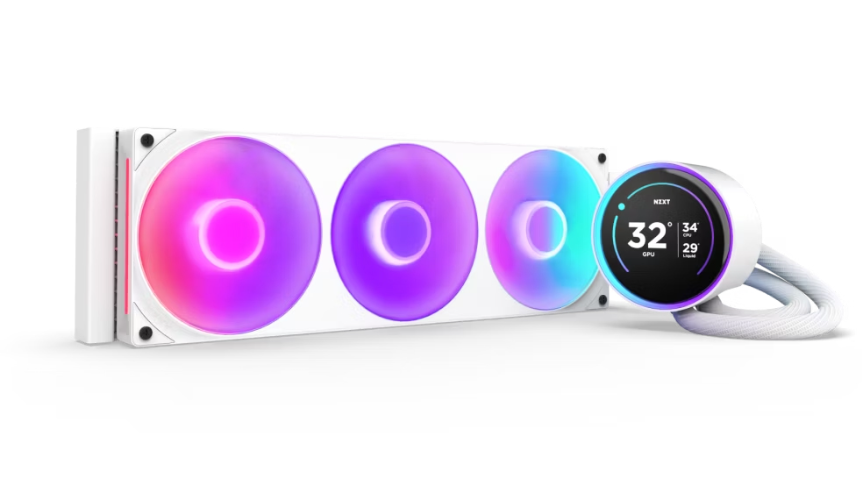 Bộ Tản Nhiệt Nước NZXT KRAKEN ELITE 360 RGB V2 White 360mm (RL-KR36E-W2)