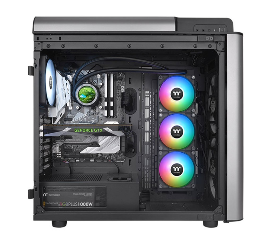 Tản Nhiệt Nước AIO Thermaltake TH360 v2 Ultra black (3 fan 12cm, Màn hình LCD 2.1 inch)