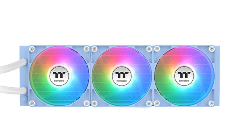 Tản Nhiệt Nước AIO Thermaltake TH360 V2 Ultra Hydrangea Blue (3 fan 12cm, Màn hình LCD 2.1 inch)