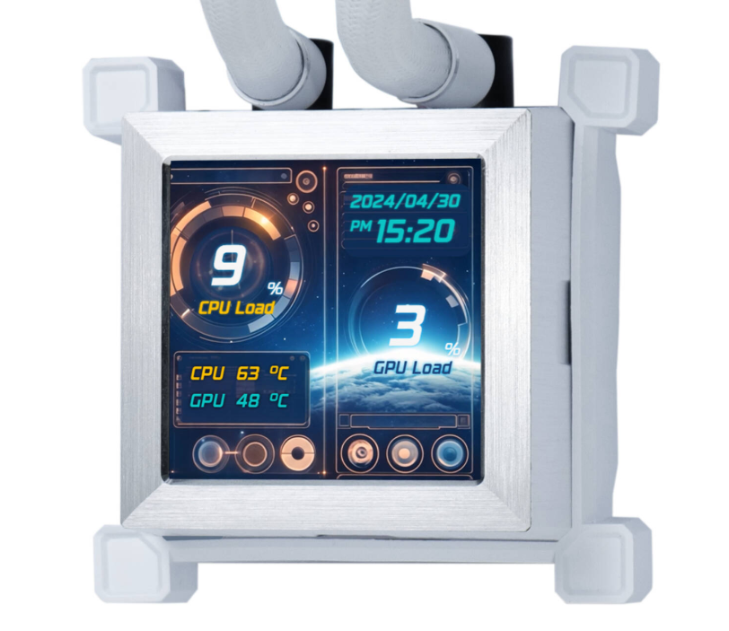 Tản Nhiệt Nước Lian Li HydroShift LCD 360TL fan White