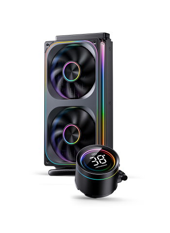 Tản nhiệt nước AIO Jonsbo TH-240 Black (ARGB, Hiển Thị Nhiệt Độ)