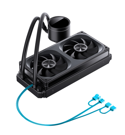 Tản nhiệt nước AIO Jonsbo TH-240 Black (ARGB, Hiển Thị Nhiệt Độ)