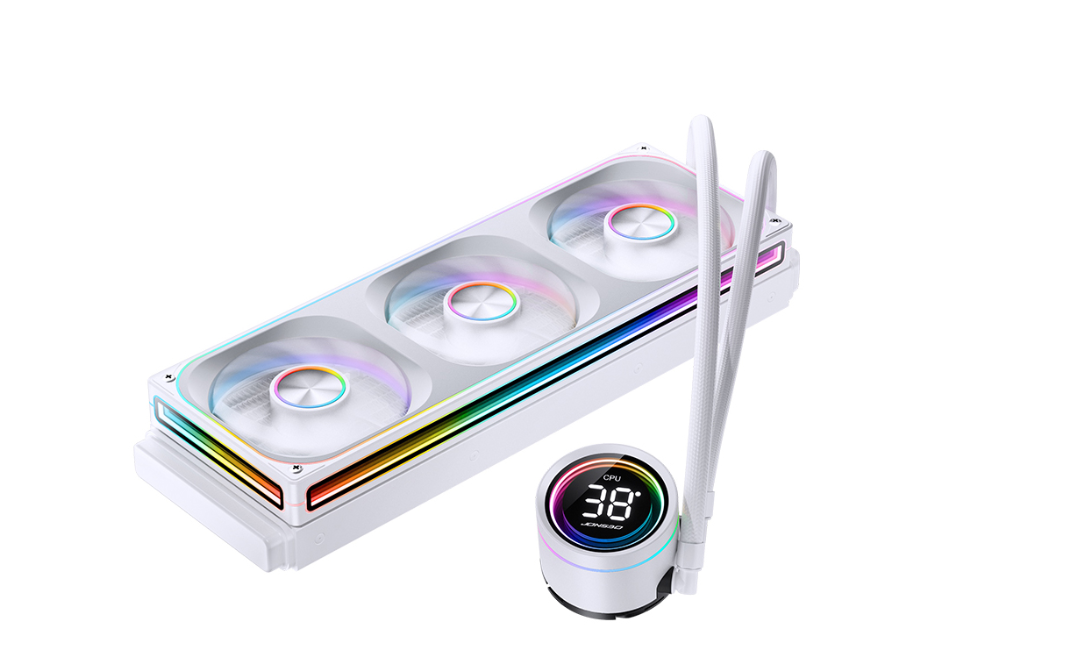 Tản nhiệt nước AIO Jonsbo TH-360 White (ARGB, Hiển Thị Nhiệt Độ)