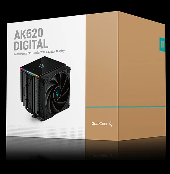 Tản Nhiệt Khí Deepcool AK620 DIGITAL (Màu Đen, Màn Hình Hiển Thị)