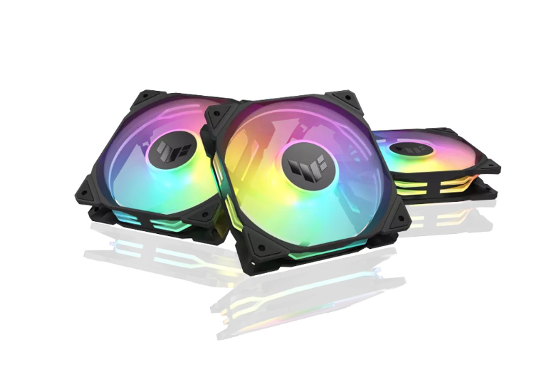 Bộ 3 quạt tản nhiệt đảo ngược ASUS TUF Gaming TR120 ARGB Reverse BLACK