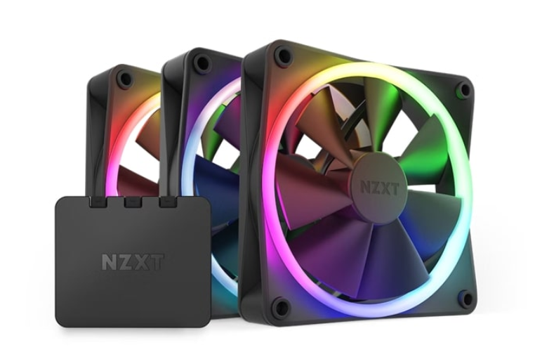 Bộ 3 Fan NZXT F120RGB Kèm Điều Khiển - 120mm RGB Fans - Triple (Màu Đen) RF-R12TF-B1