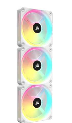 Bộ 3 Quạt Máy Tính Corsair iCUE LINK QX120 RGB WHITE CO-9051006-WW