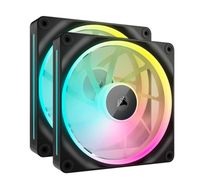 Bộ 2 quạt máy tính Corsair iCUE LINK LX140 RGB Black CO-9051028-WW