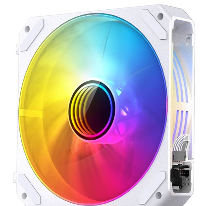 Bộ 3 Quạt JONSBO ZG-120WR WHITE (3in1, Cánh Đảo Chiều, Ghép nối không dây)