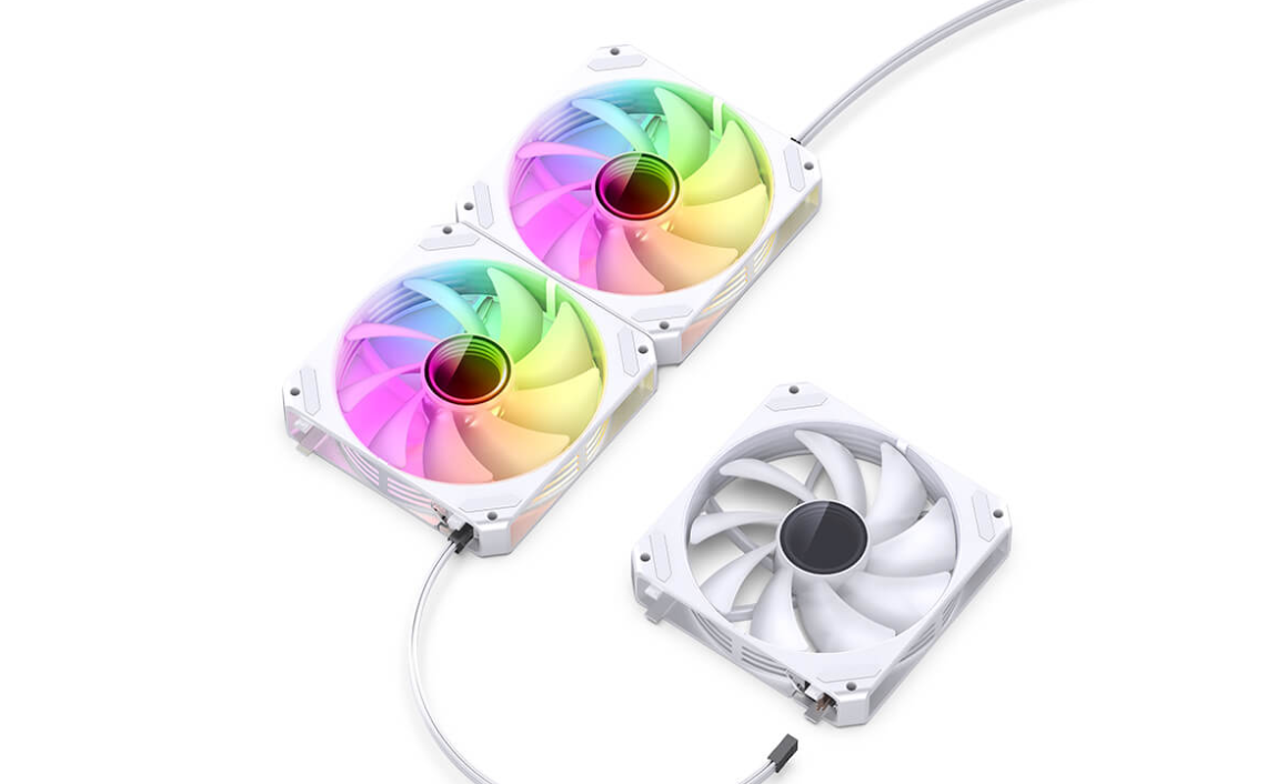 Bộ 3 Quạt JONSBO ZG-120W WHITE (3 in 1) (Ghép nối không dây)