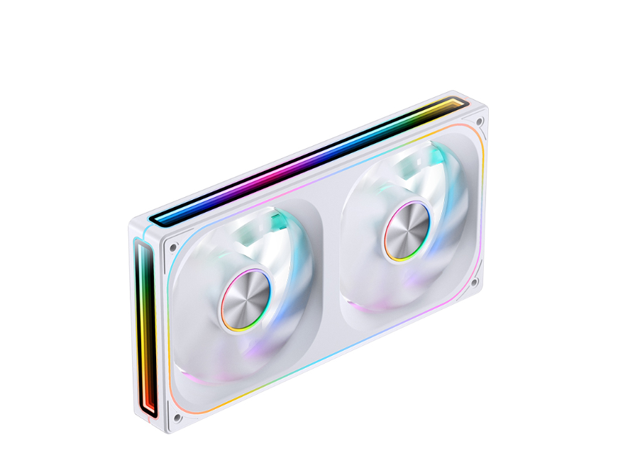 Fan Case JONSBO ZA-240WR WHITE LED ARGB infinity (Fan Ngược)