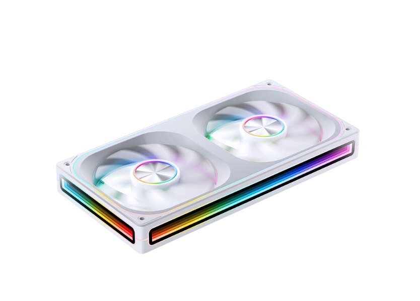 Fan Case JONSBO ZA-240WR WHITE LED ARGB infinity (Fan Ngược)