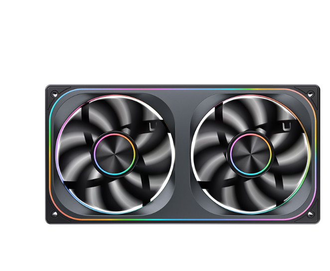 Fan Case JONSBO ZA-240BR BLACK LED ARGB infinity ( Fan Ngược)