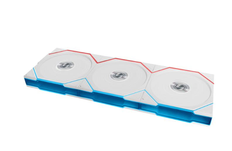 Quạt tản nhiệt máy tính Lian Li Wireless Reverse White Cooler TL 120-3 - 12RTL1W3W