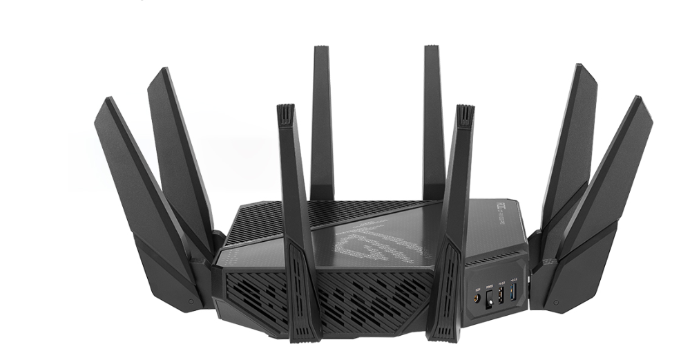 Bộ phát wifi 6 Asus ROG Rapture Gaming GT-AX11000 Pro (Chuẩn AX/ AX11000Mbps/ 8 Ăng-ten ngoài/ Wifi Mesh/ Dưới 80 User)